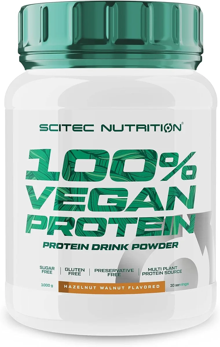 100% Vegan Protein (1000g) Haselnuss Walnuss – Bild 3