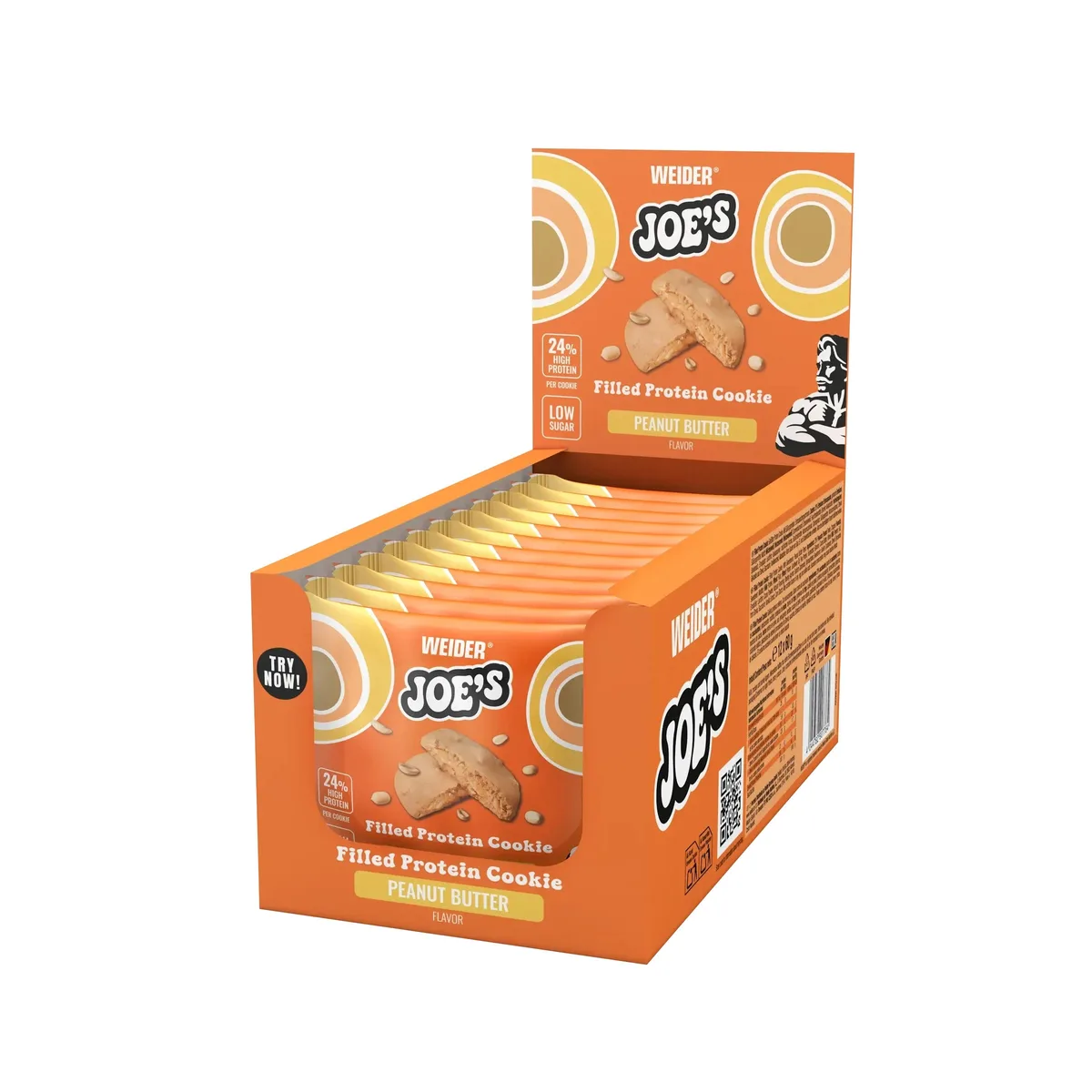 Joe's Filled Protein Cookie (12x60g) Peanut-Butter
