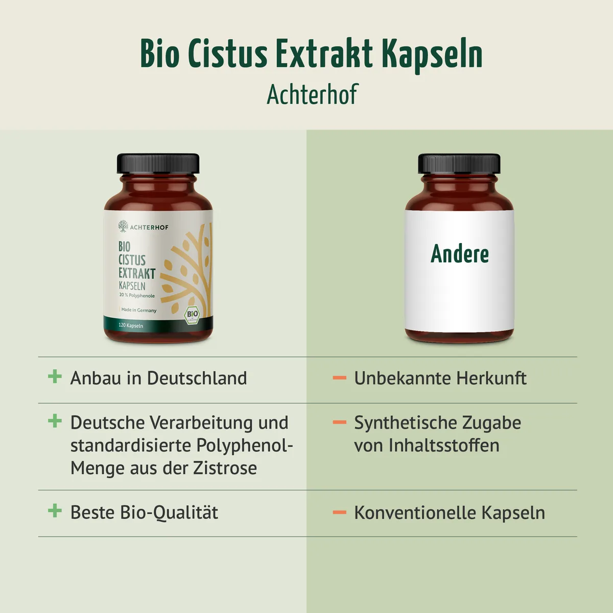 Bio Cistus Extrakt Kapseln (120 Kapseln) – Bild 5