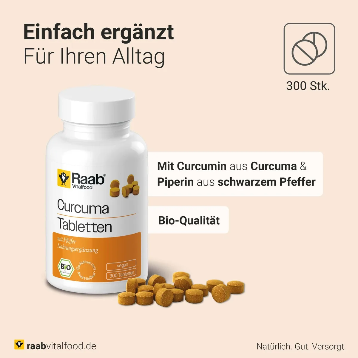 Bio Curcuma (300 Tabletten) – Bild 3