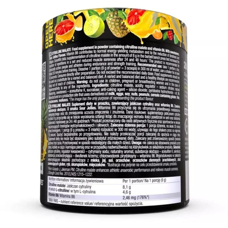 Olimp Citrullin Malate, 200g Dose Cooling Sour Lemonade – Bild 4