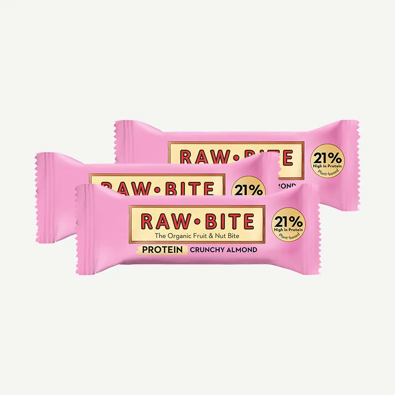 Rawbite Protein Riegel Crunchy Almond / 3 x 45 g