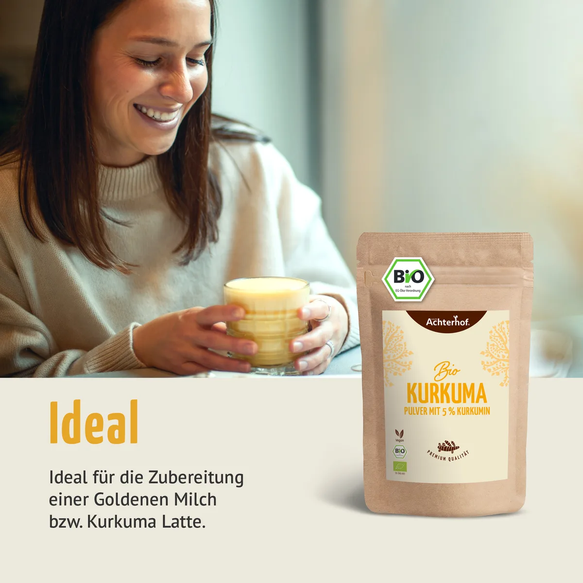 Bio Kurkuma Pulver 5% Curcumin (250g) – Bild 7
