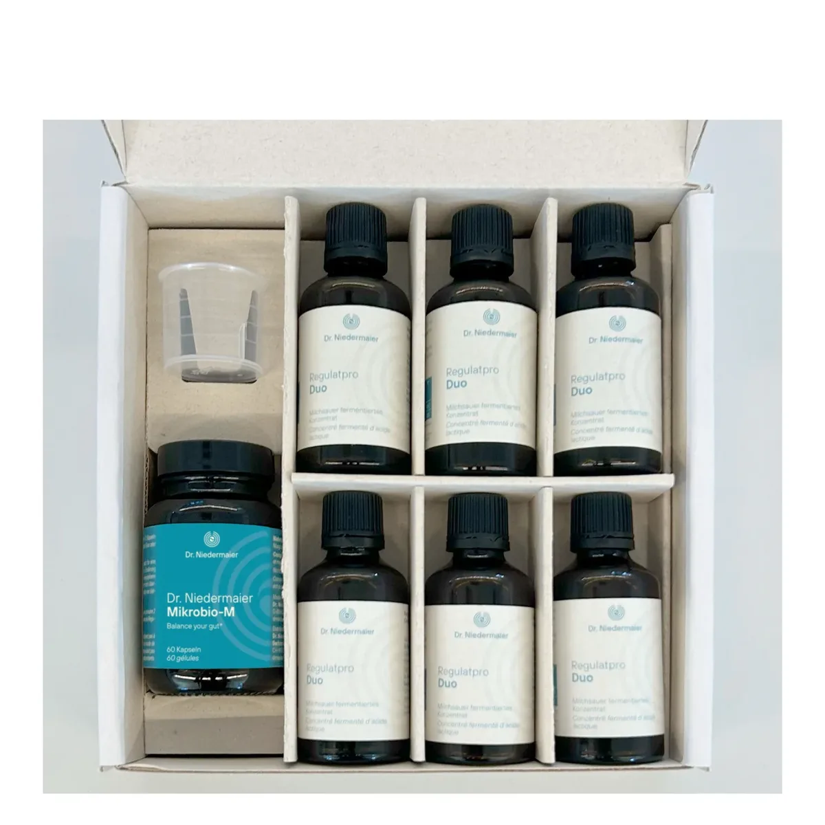 Mikrobio-M Monatsbox (6x50ml Konzentrat + 60 Kapseln) – Bild 4