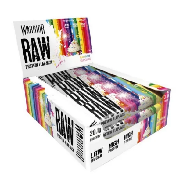 Warrior Raw Protein Flapjack, 12x75g im Karton