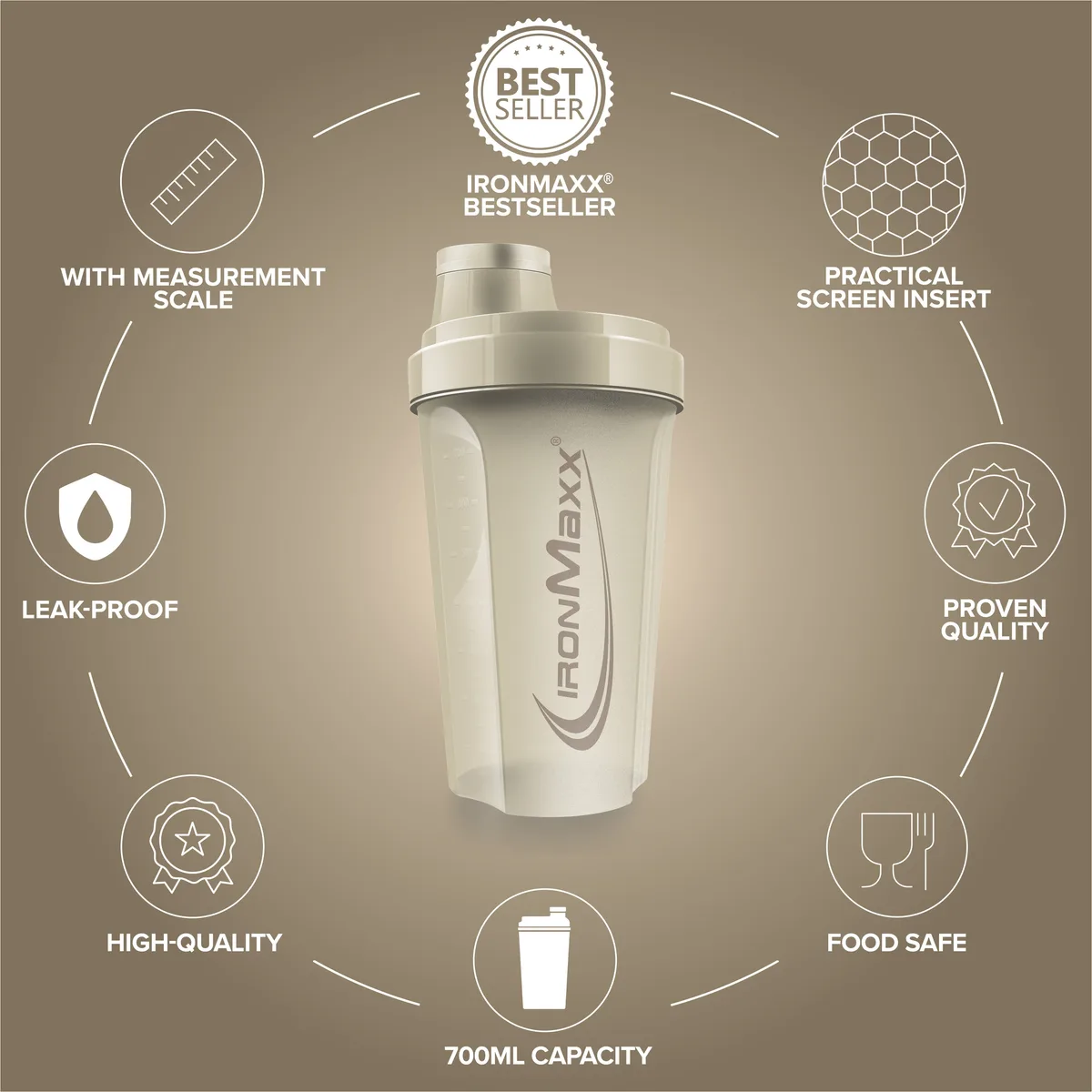 Shaker (700ml) - Sandstone Beige – Bild 8