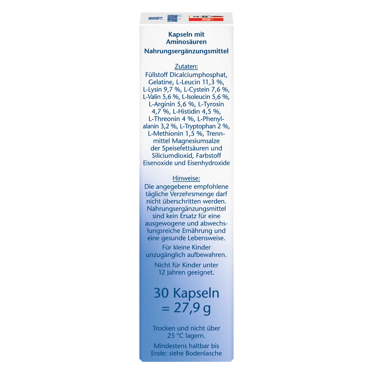 Aminosäuren Vital (30 Kapseln) – Bild 2