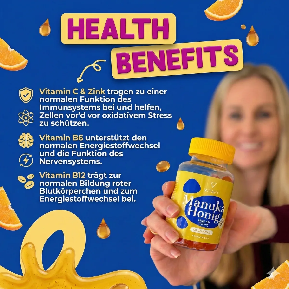 Manuka Honig (60 Gummies) – Bild 2