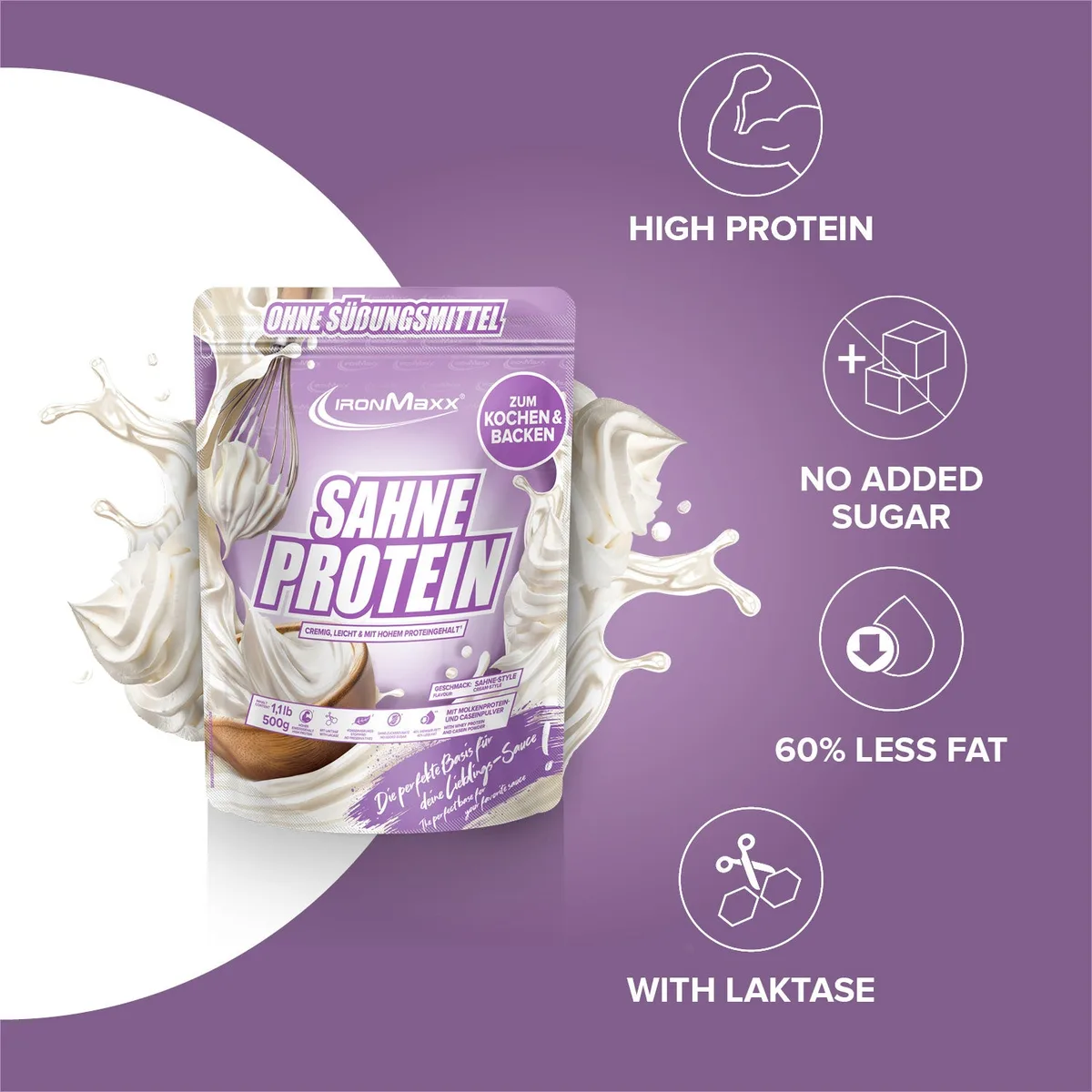 Sahne Protein (500g) - Sahne – Bild 7