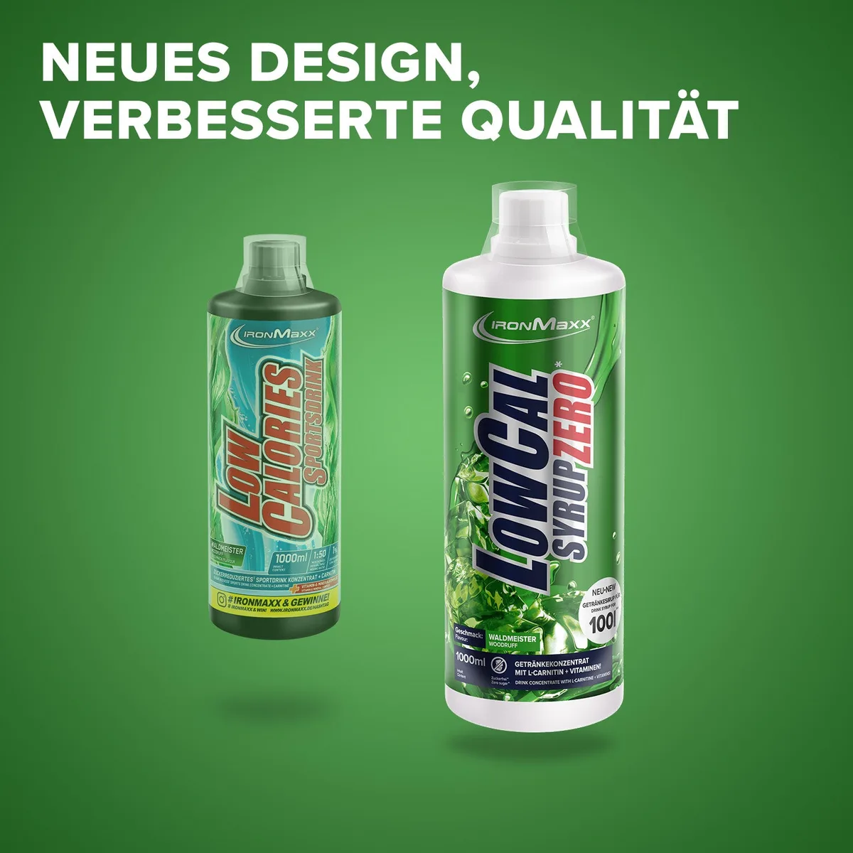 LowCal Syrup Zero (1000ml) - Waldmeister – Bild 2