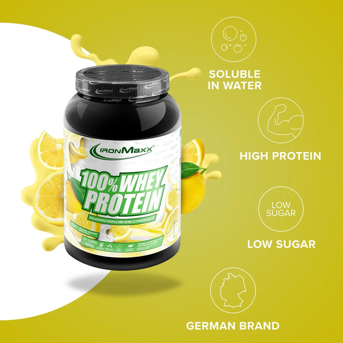 100% Whey Protein (900g) - Lemon-Yoghurt – Bild 7
