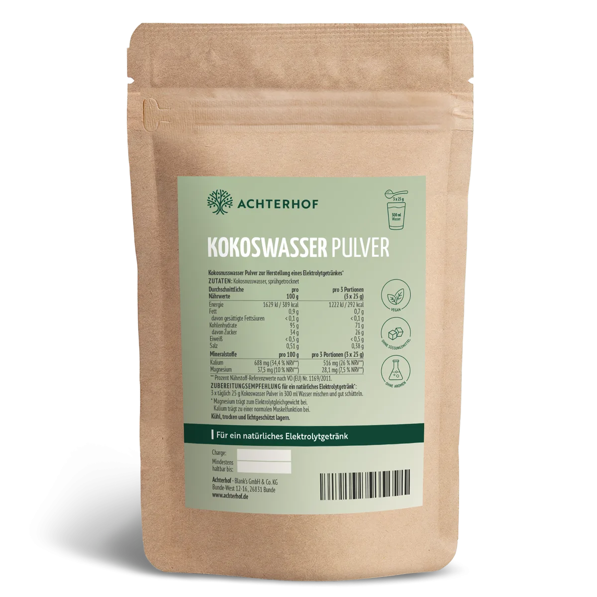 Kokoswasser Pulver (1000g)