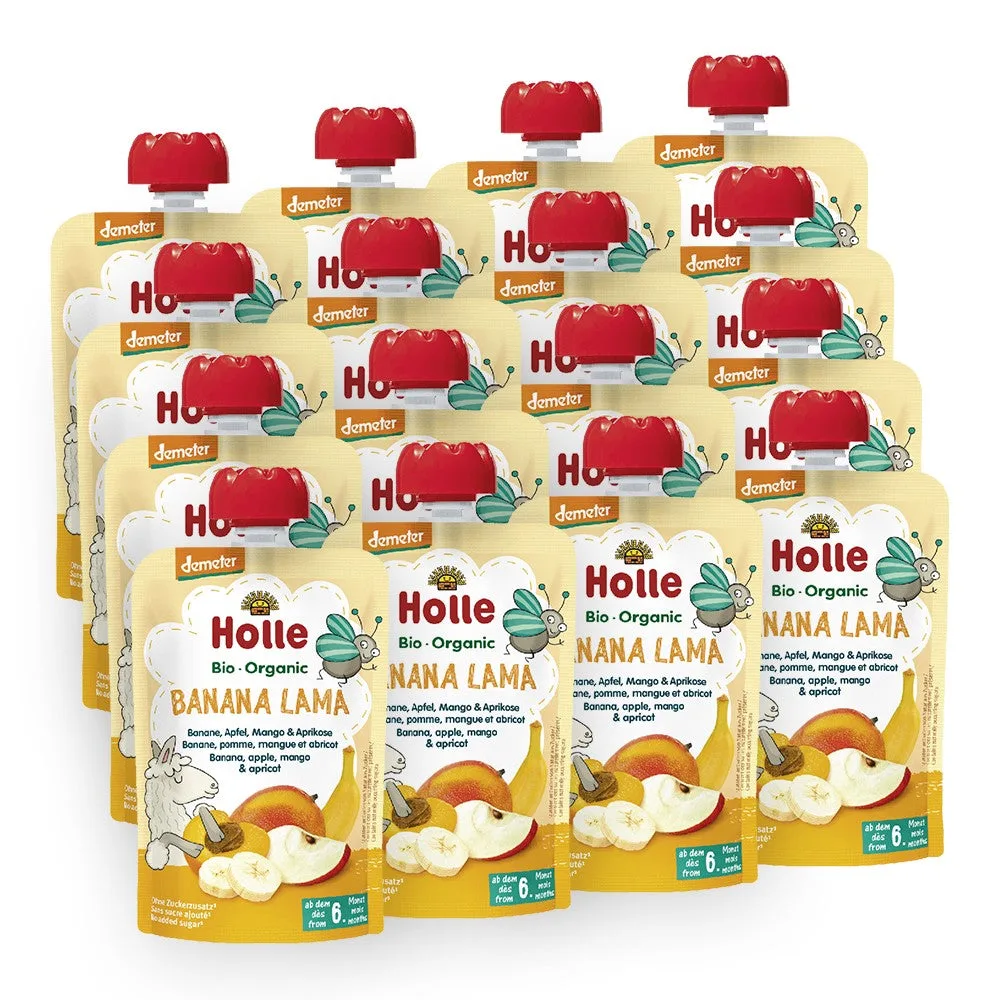 Demeter Pouchy ab dem 6. Monat (12x100g) Apfel & Banane mit Rote Bete – Bild 8