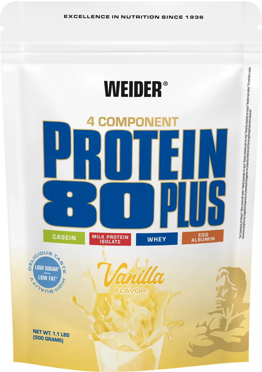 Protein 80 Plus (500g) Himbeer-Sahne – Bild 3