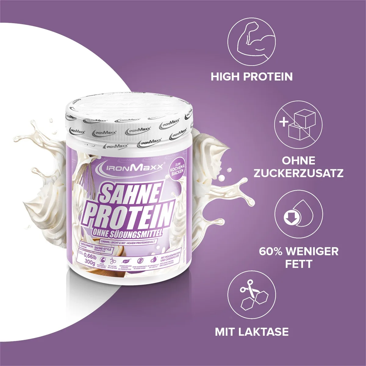 Sahne Protein (300g) - Sahne – Bild 2