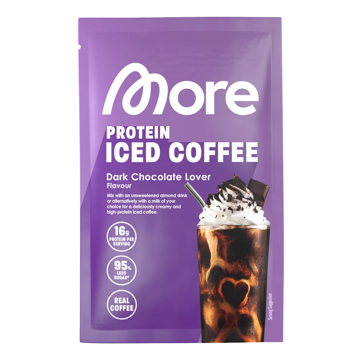 Protein Iced Coffee Decaff Dark Cookie Crumble / 500g – Bild 7