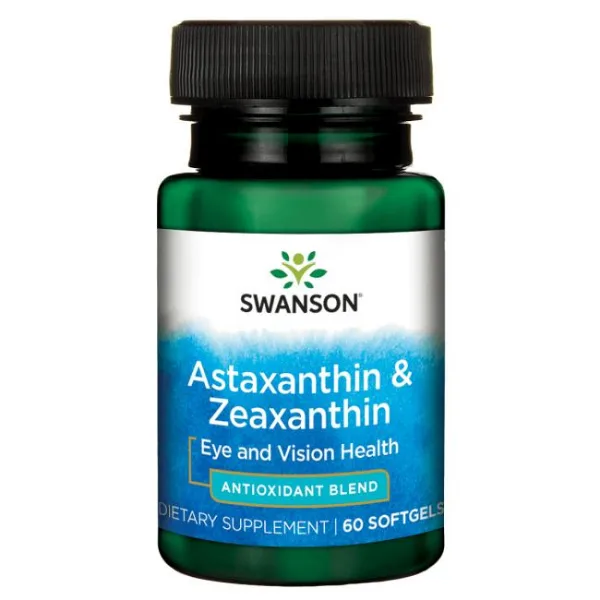 Swanson Astaxanthin & Zeaxanthin, 60 Softgels