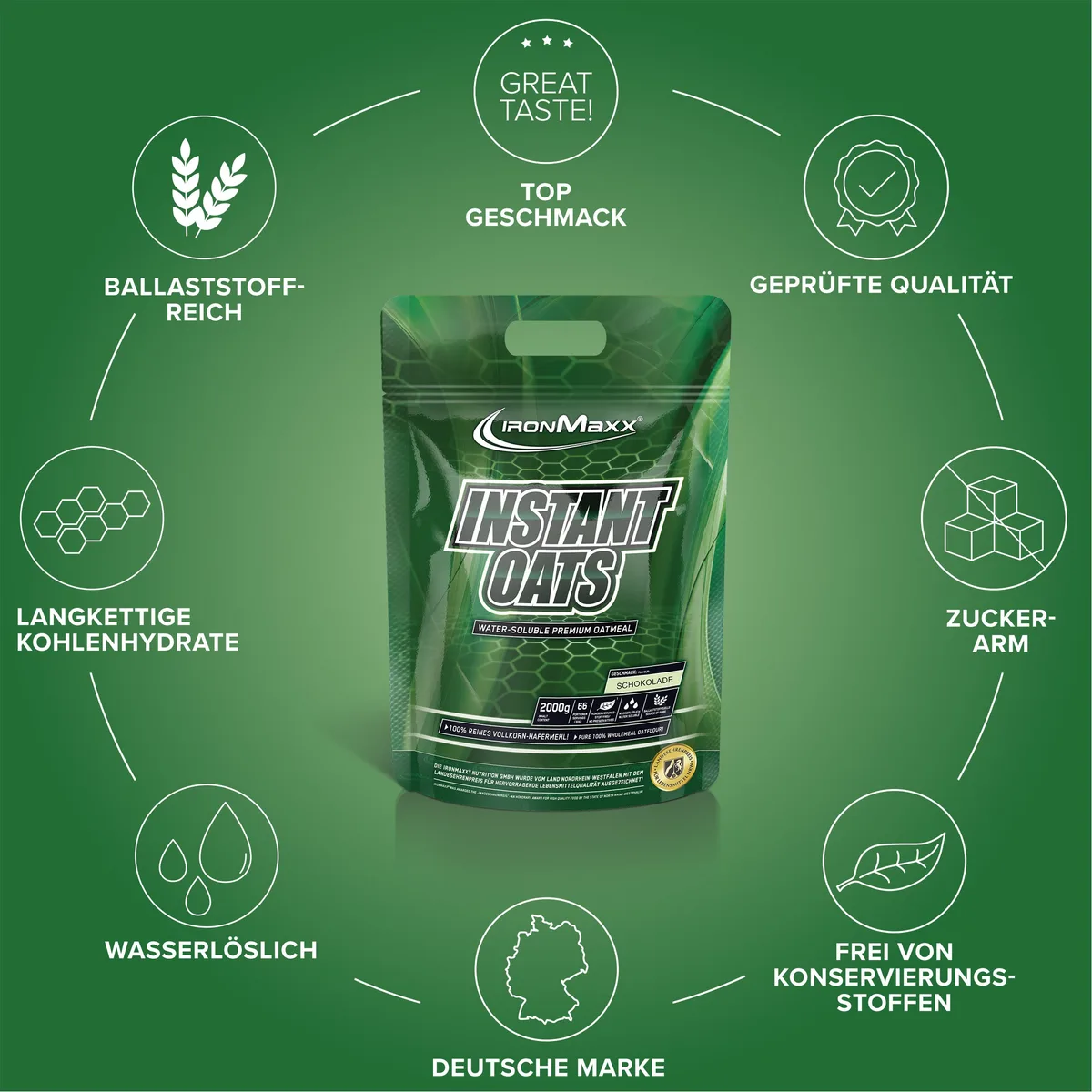 Instant Oats (2000g) - Schokolade – Bild 5