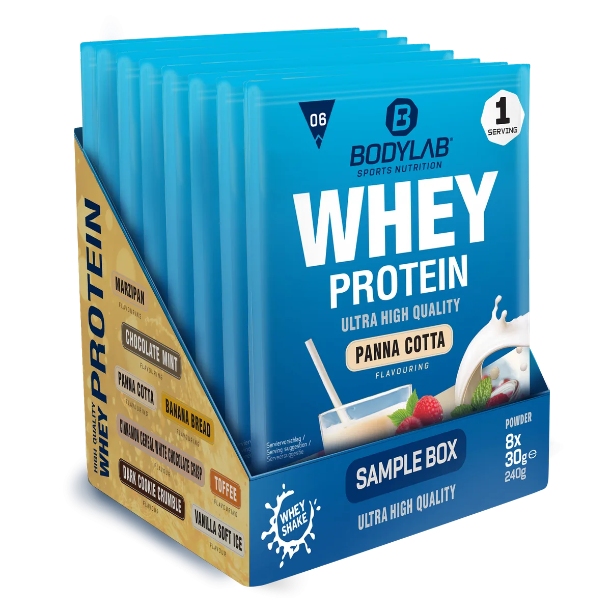 Whey Protein Probierboxen (8 Proben je 30g) Probierbox 4 (8x30g) – Bild 6