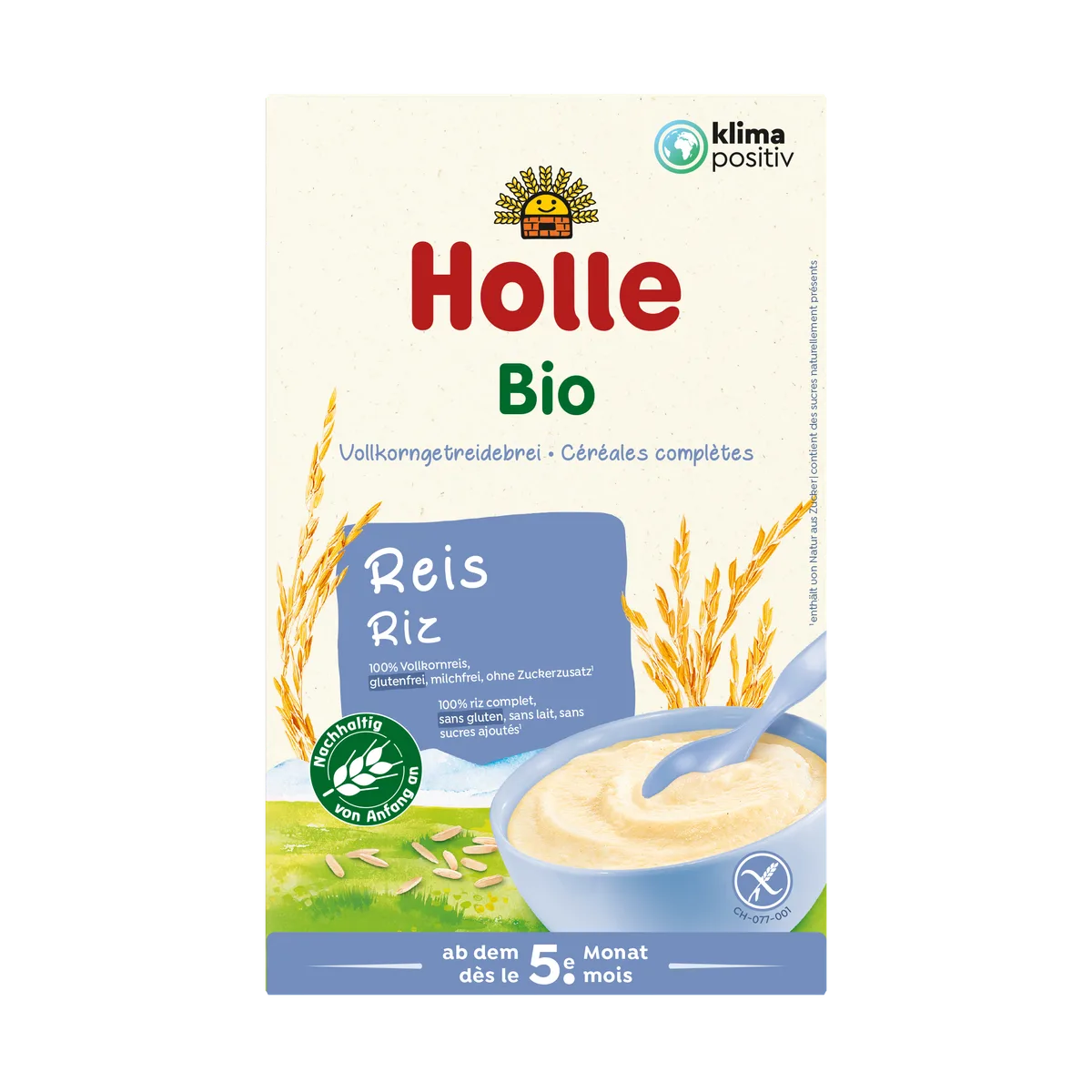 Bio-Babybrei ab dem 5. Monat (250g) Reisflocken