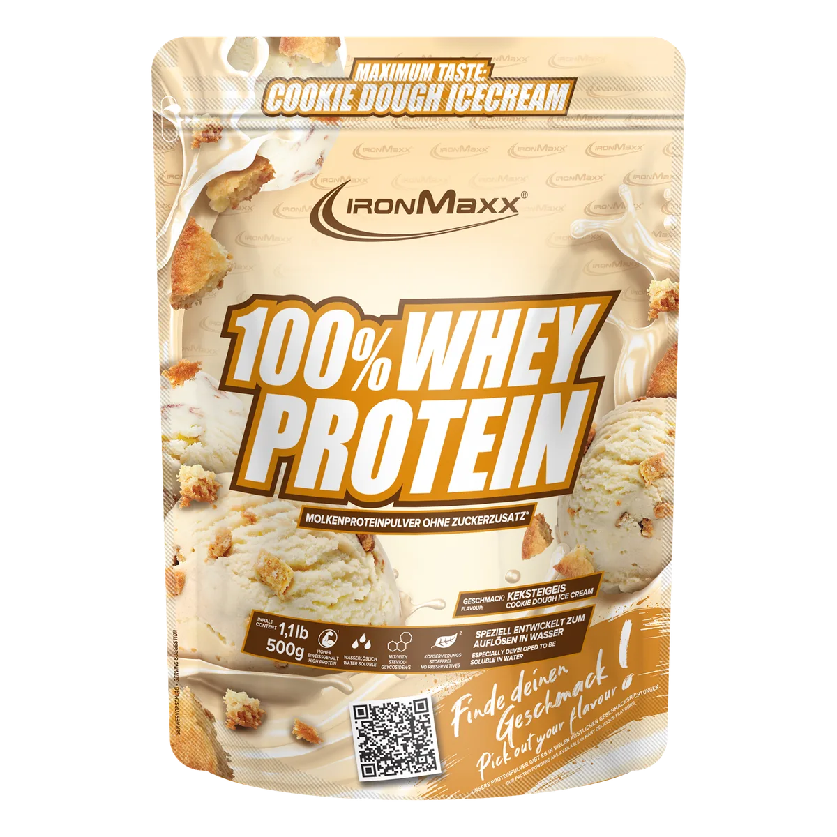 100% Whey Protein (500g) - Ice Cream Cookie Dough