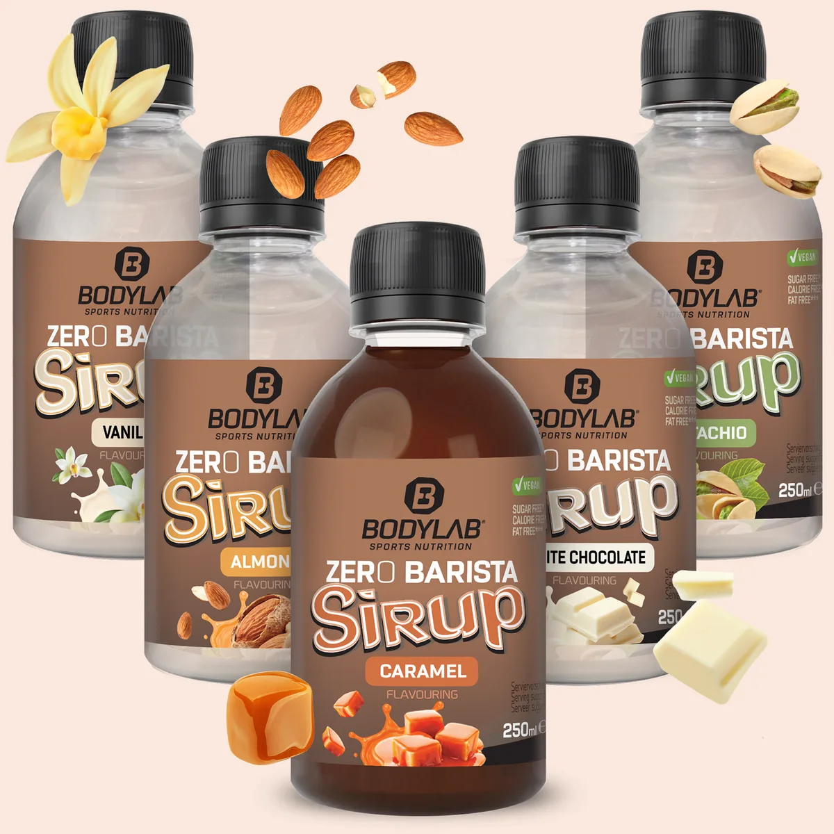 Zero Barista Sirup (250ml) Pistazie – Bild 4