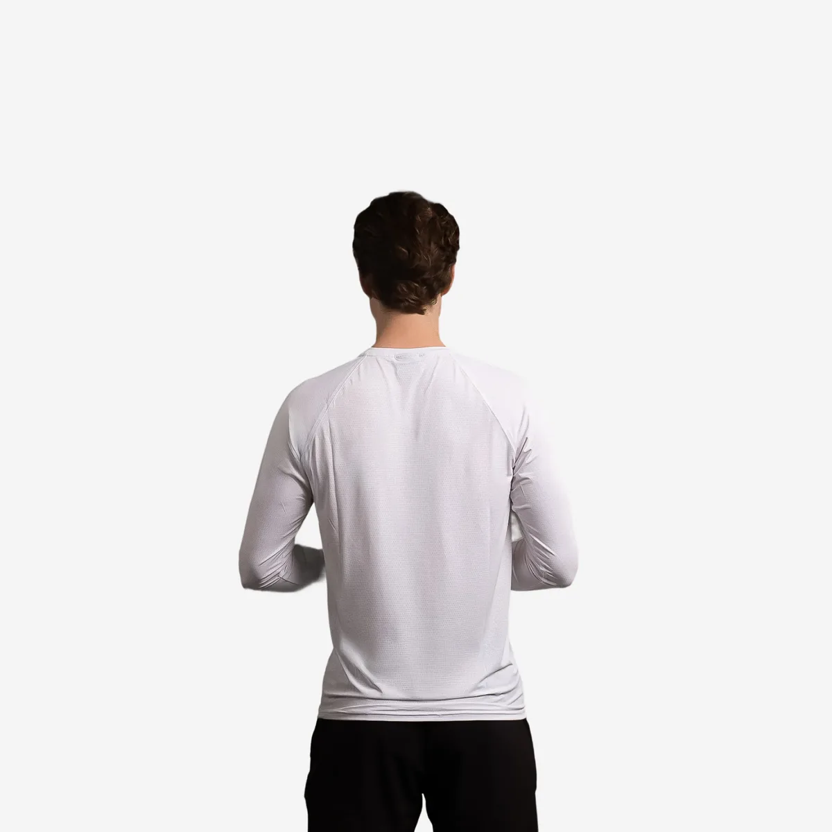 Men's Performance Longsleeve T-shirt Wit / L – Bild 6
