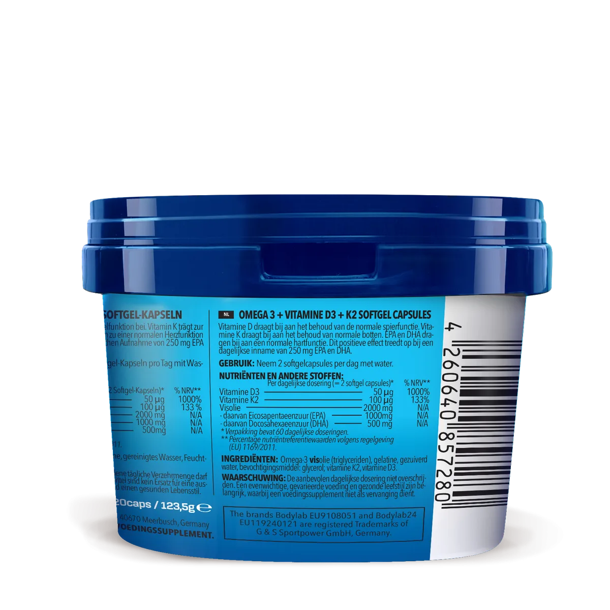 Omega-3 + Vitamin D3 + K2 Extreme (120 Kapseln) – Bild 2