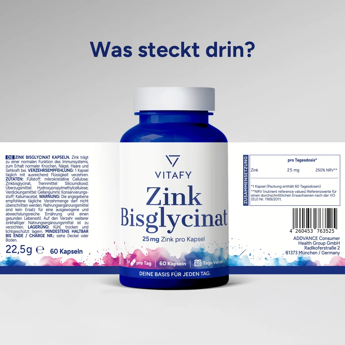 Zink Bisglycinat (60 Kapseln) – Bild 6