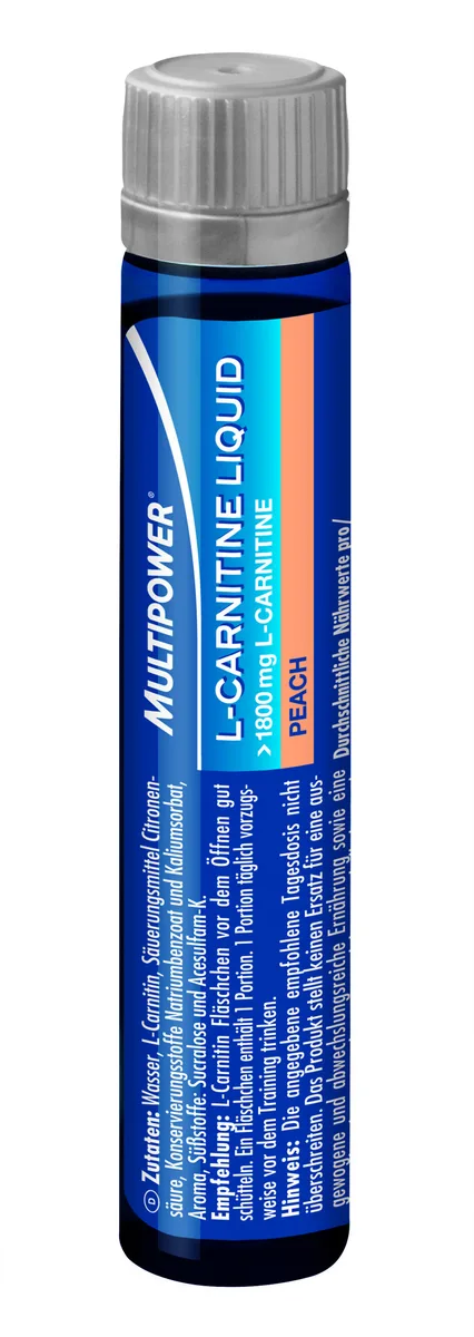 L-Carnitine Liquid (20x25ml) Peach – Bild 2