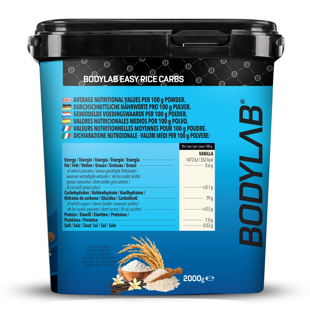 Easy Rice Carbs (2000g) Vanille – Bild 5
