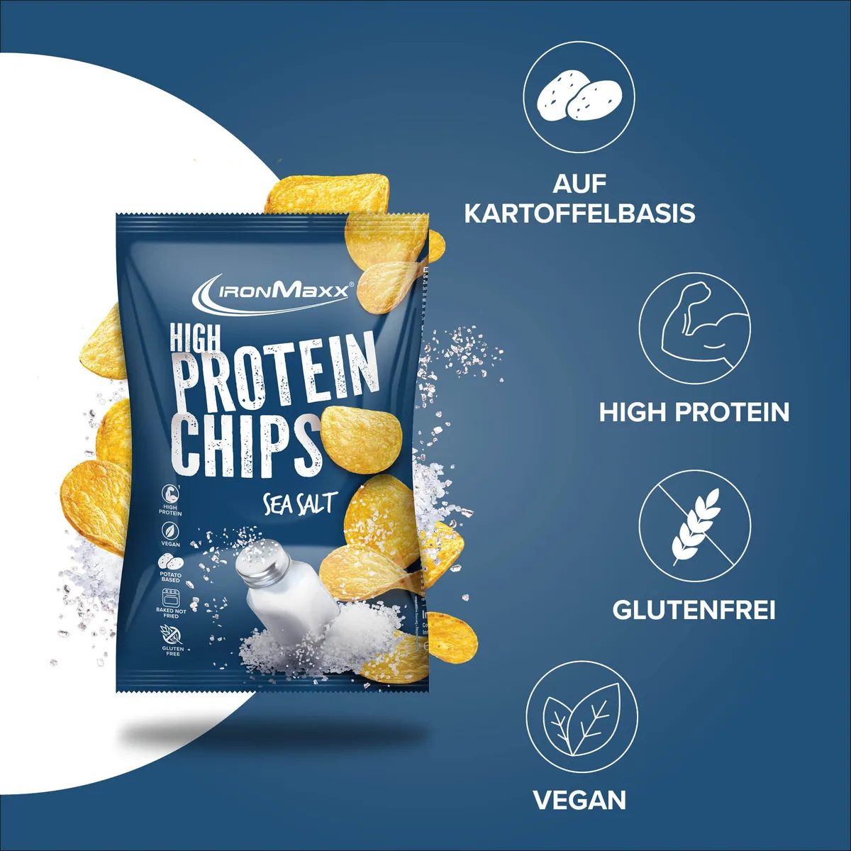 High Protein Potato Chips (60g) - Sea Salt – Bild 7