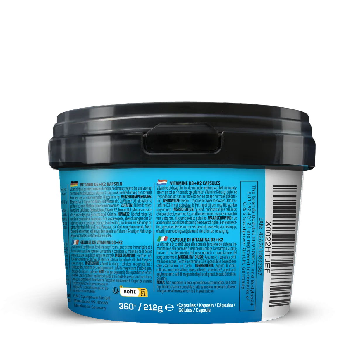 BIG PACK Vitamin D3 + K2 (360 Kapseln) – Bild 2