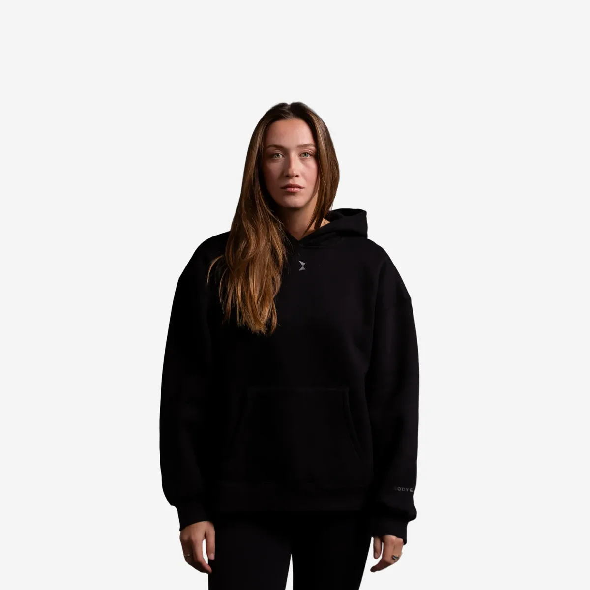 Women's Oversized Hoodie Zwart / L