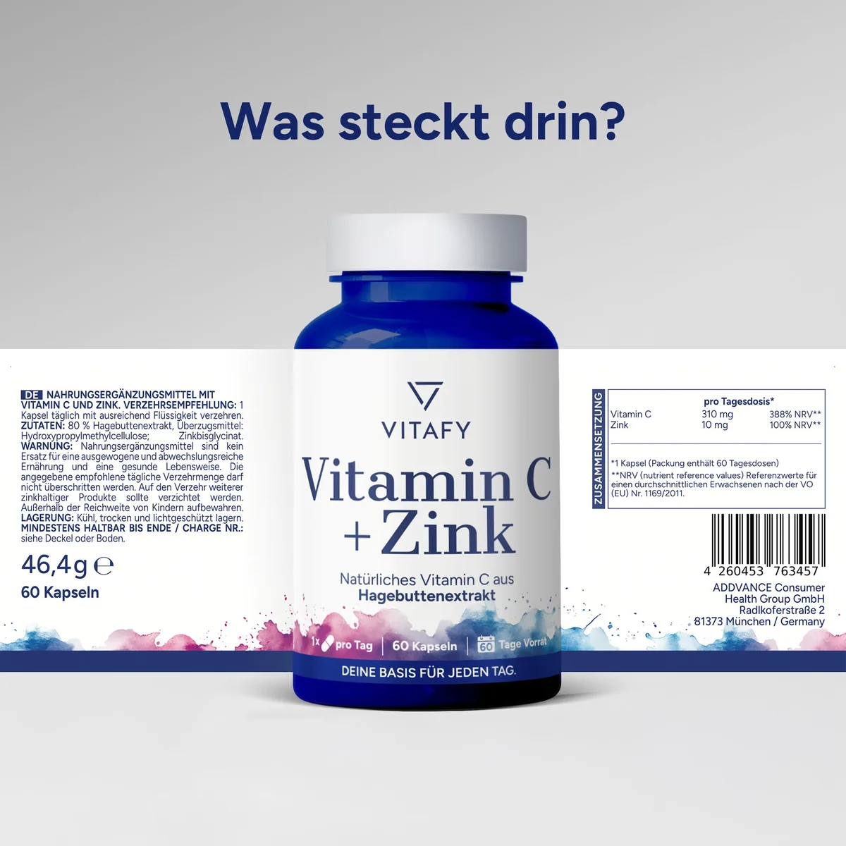 Vitamin C + Zink (60 Kapseln) – Bild 6