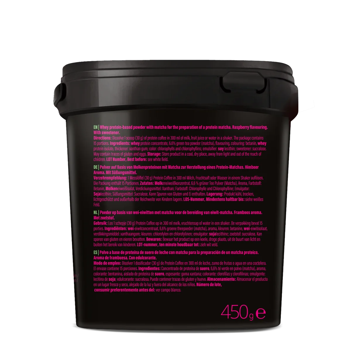 Protein Matcha Raspberry (450g) – Bild 6