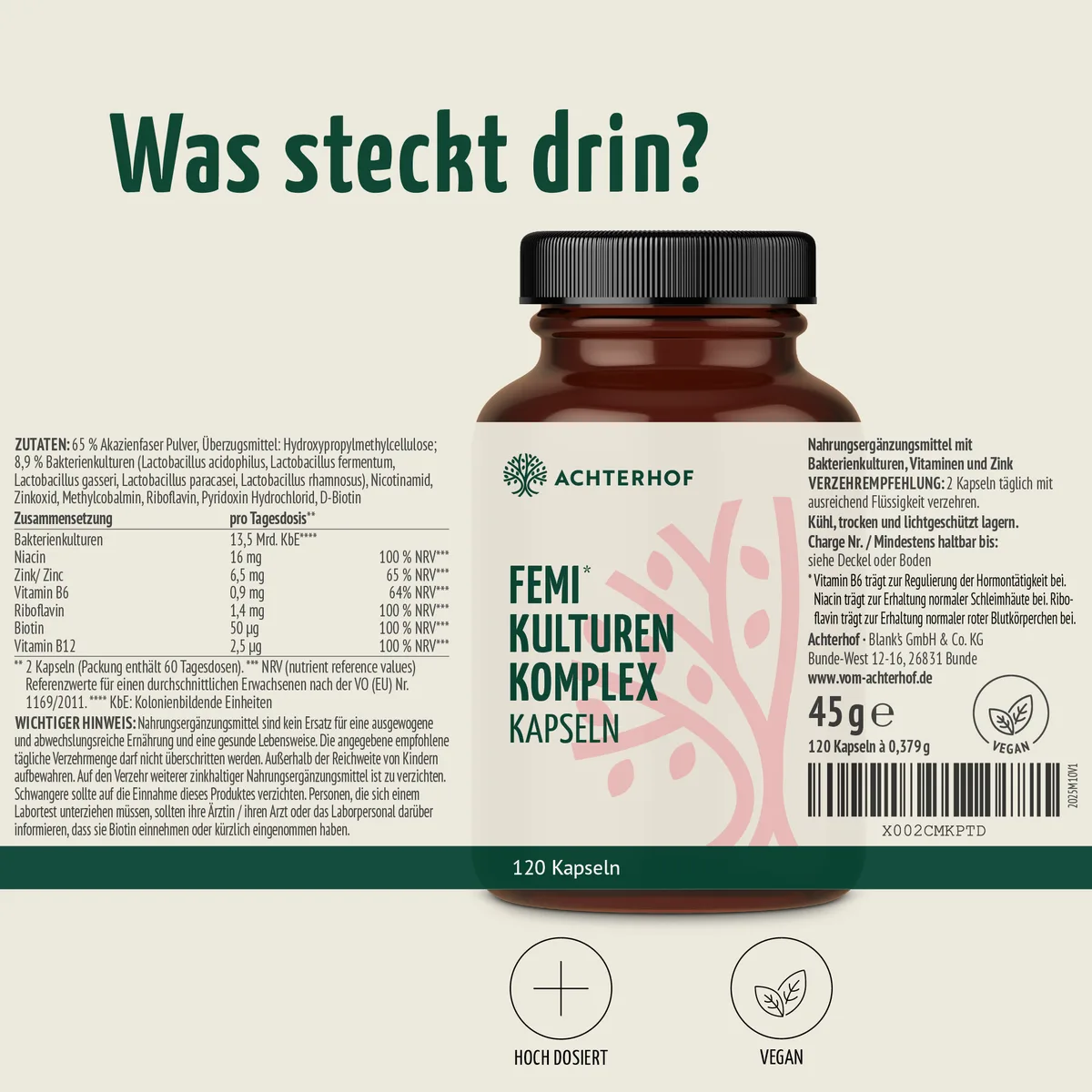 Femi Kulturen Komplex (120 Kapseln) – Bild 7