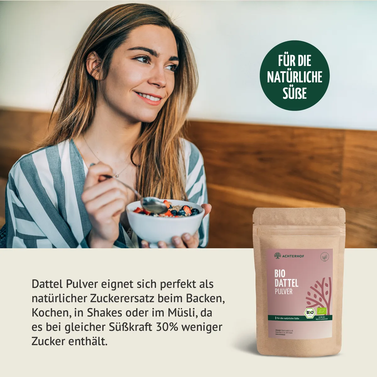 Bio Dattel Pulver (100g) – Bild 5