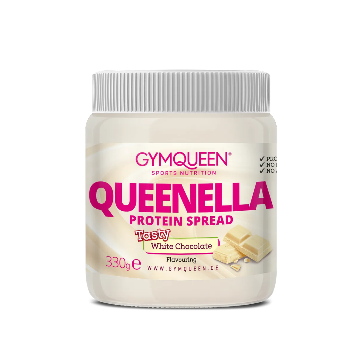 Queenella Protein Creme (250 g / 330 g) White Chocolate – Bild 2