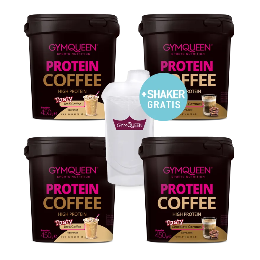 Protein Coffee 4er Pack Shaker gratis
