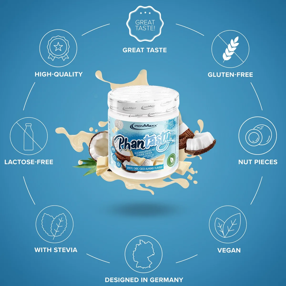 Phantasty (250g) - White Choc Coco Almond – Bild 5