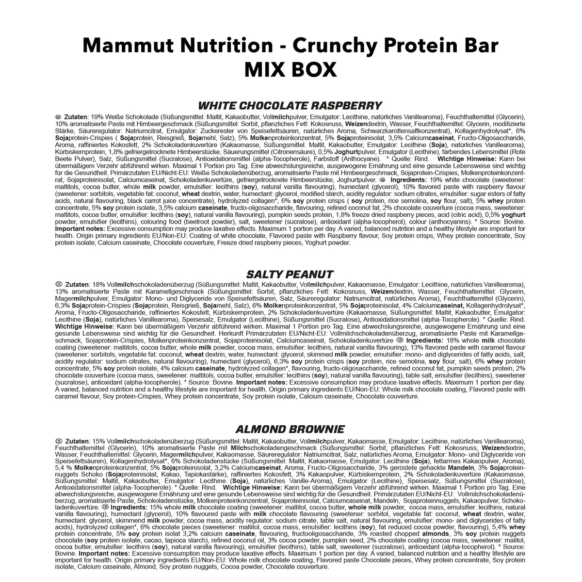Crunchy Protein Bar Mix Box (12x45g) – Bild 4