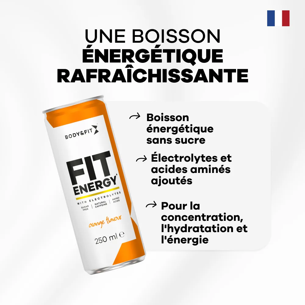 Fit Energy Drink Orange / 250ml – Bild 2