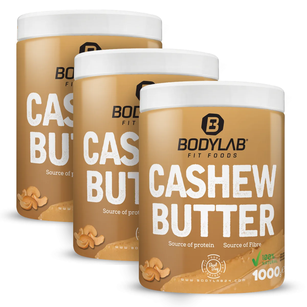 3 x 100% Cashew Butter (3 x 1000g)