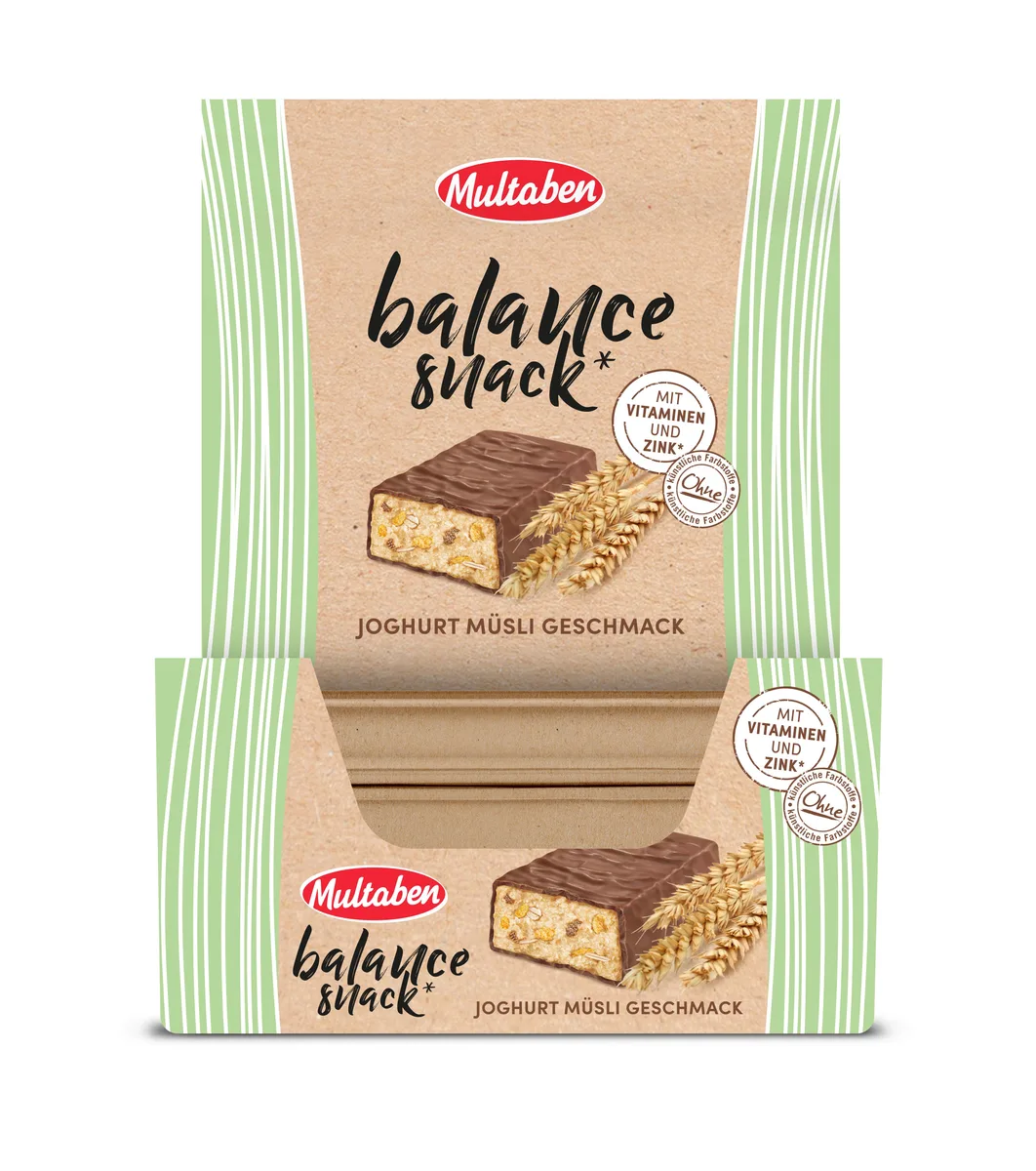 Balance Snack Riegel (18x38g) Erdbeer-Vanille – Bild 2
