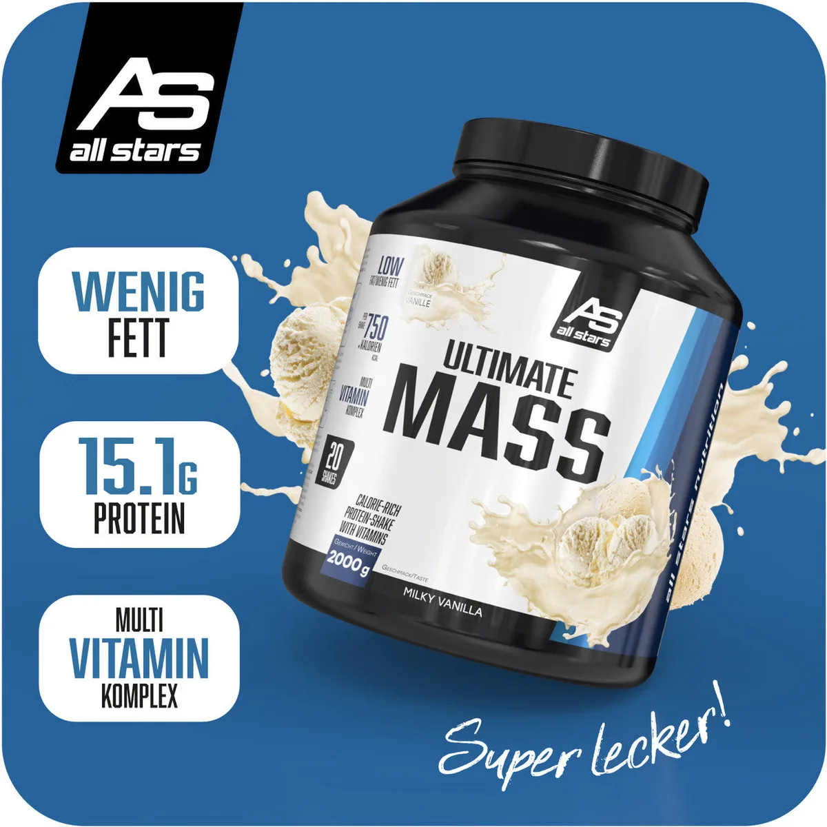 Ultimate Mass Gain (2000g) Vanilla – Bild 2