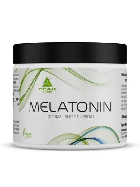 PEAK Melatonin - 180 Tabletten I 0,5mg pro Portion I mit Magnesium I Unterstützung für einen erholsamen Schlaf I vegan