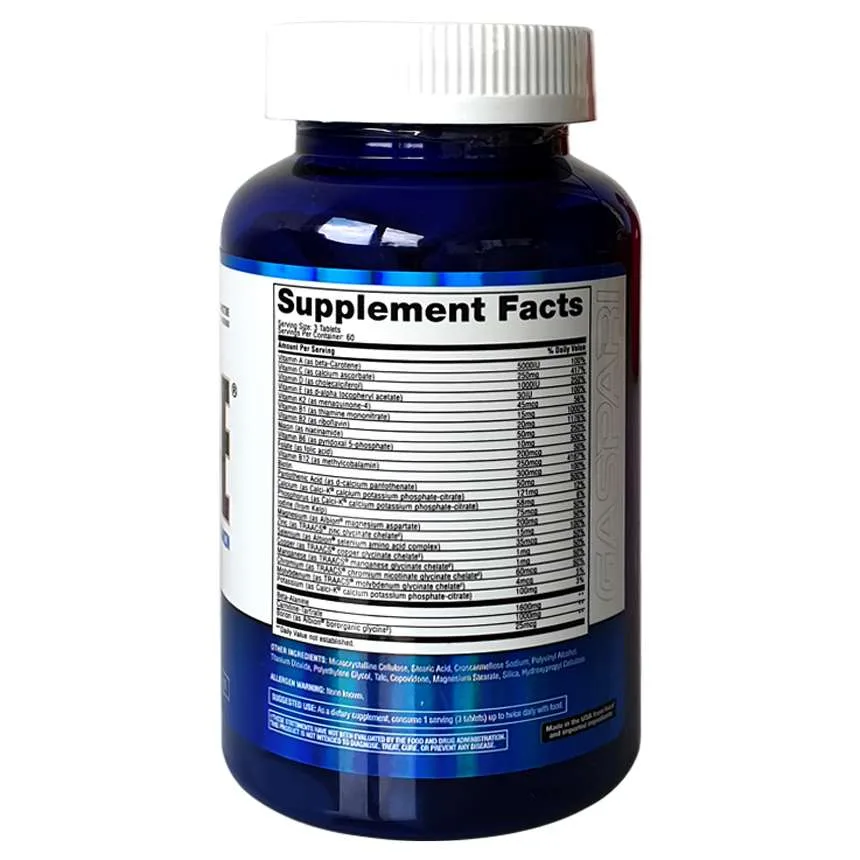 Gaspari Nutrition Anavite Multivitamin 180 Tabletten – Bild 2