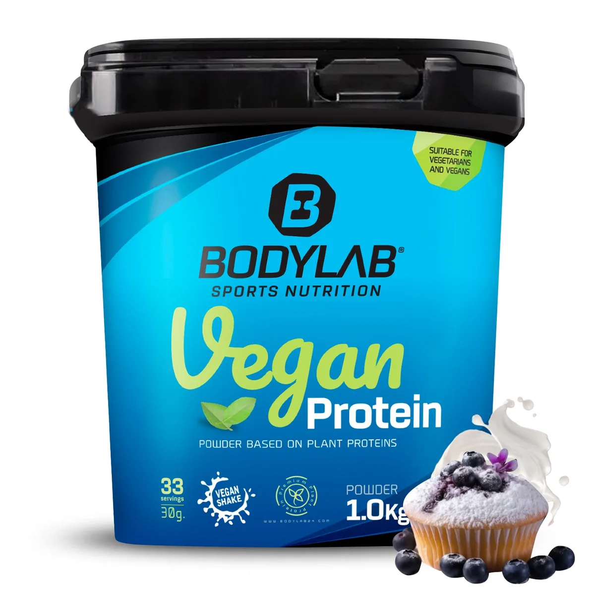 Vegan Protein (1000g) Vanille Softeis – Bild 6