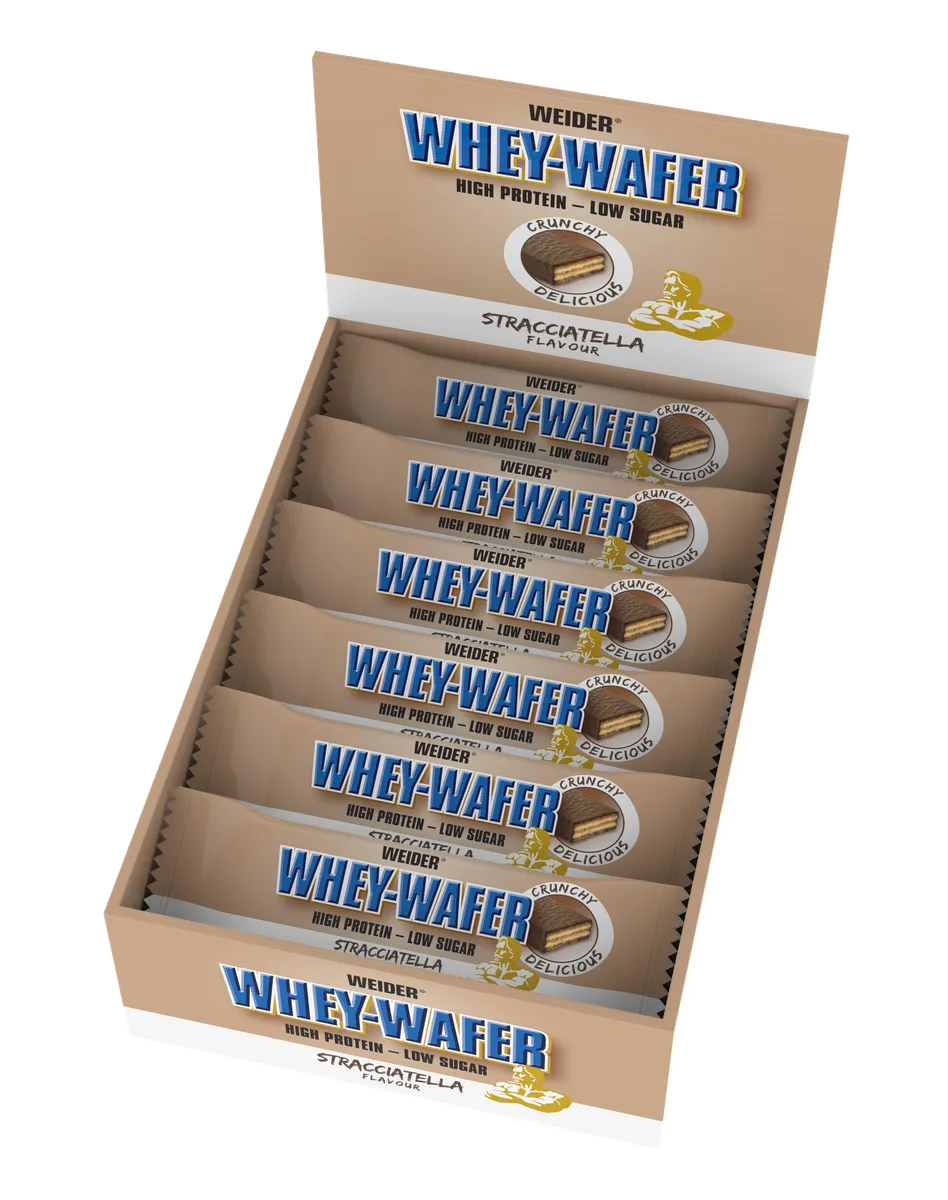 Whey Wafer Bar (12x35g) Stracciatella – Bild 4